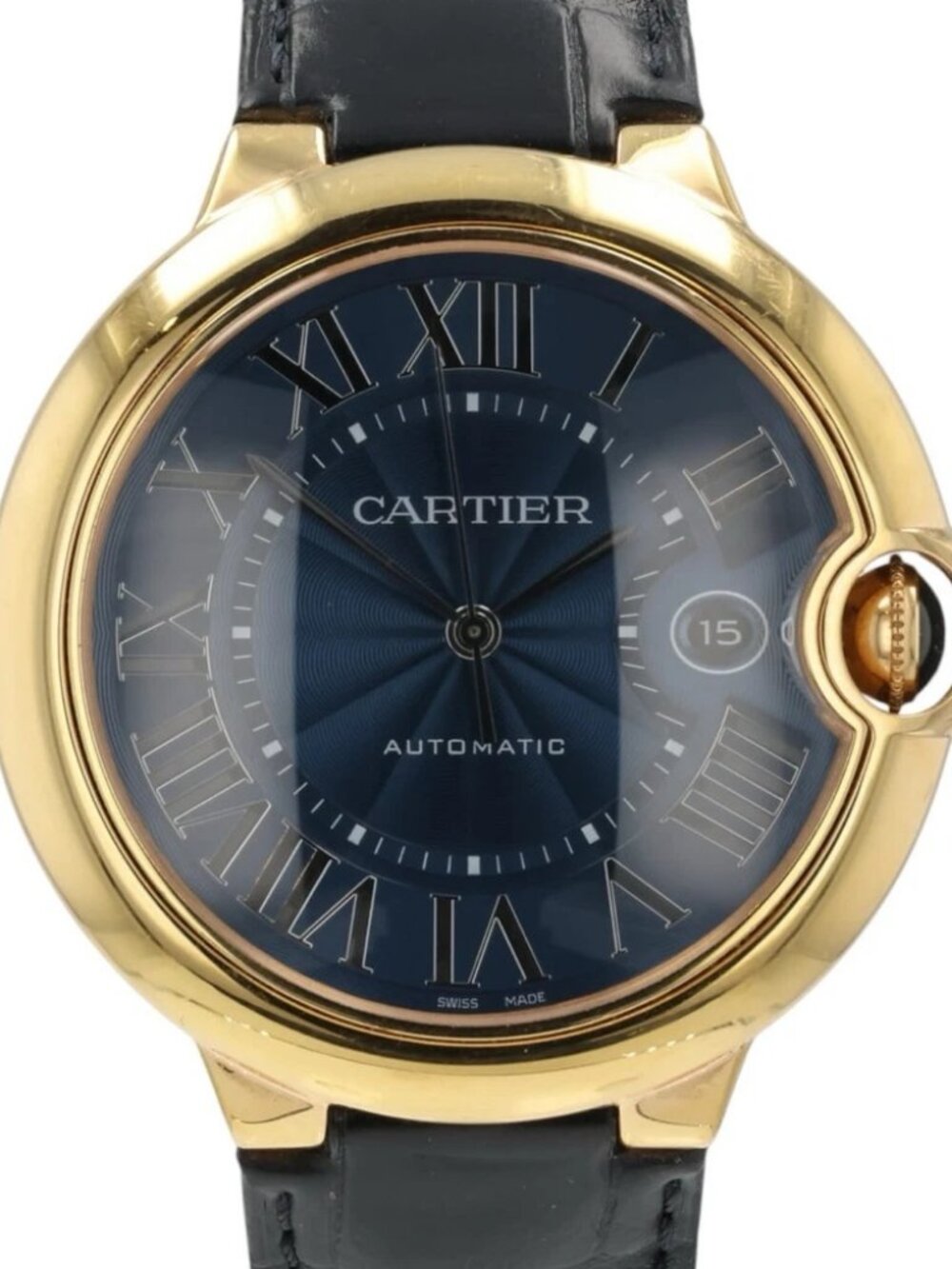 Cartier Ballon Bleu Blue Dial 18k Rose Gold 42mm Automatic Men’s Watch